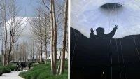 PILLS Designs Floating Cloud Installation for Dongguan MIXC VILLAGE