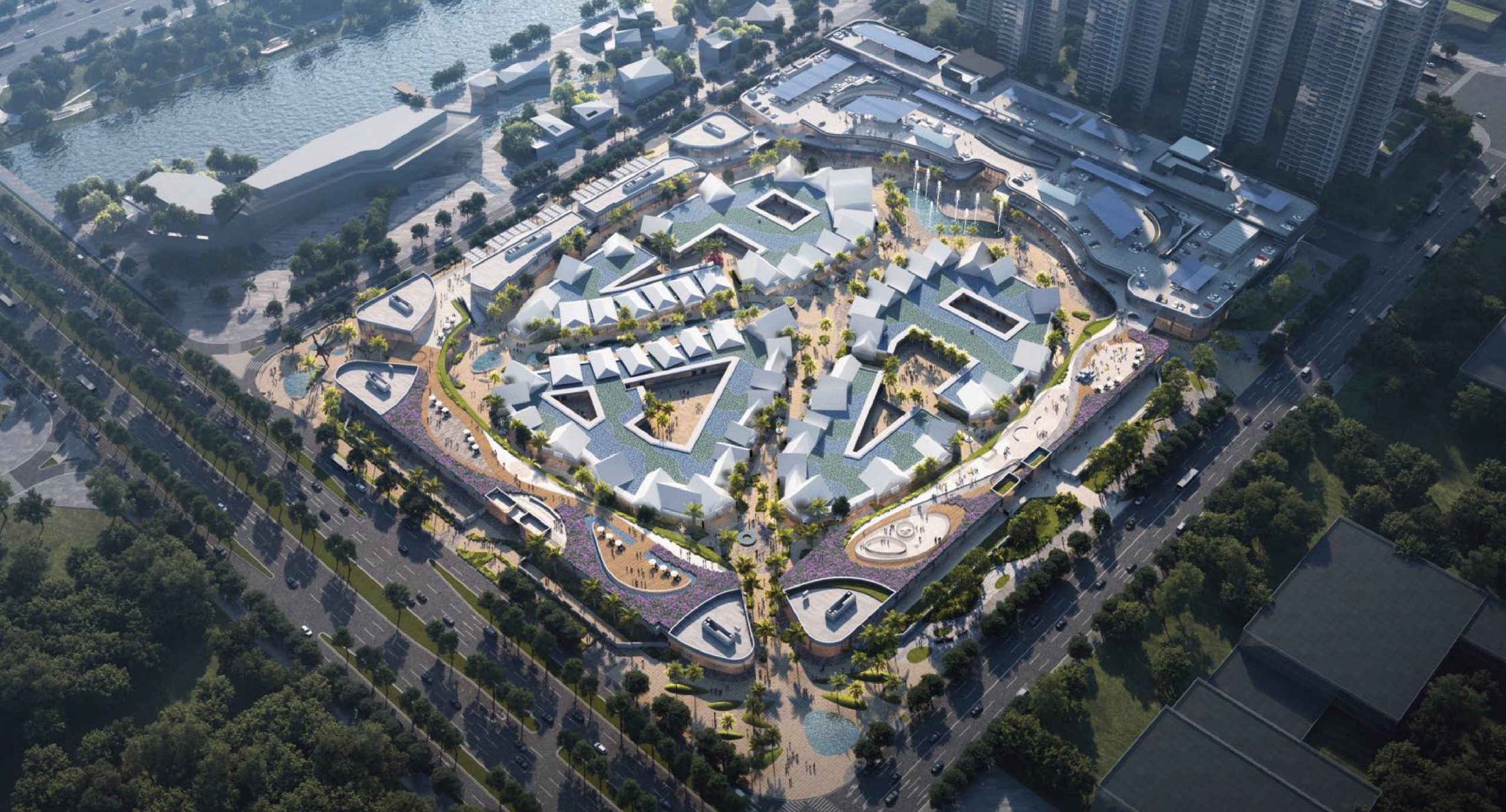 PILLS Designs Floating Cloud Installation for Dongguan MIXC VILLAGE 5 PILLS Designs Floating Cloud Installation for Dongguan MIXC VILLAGE
