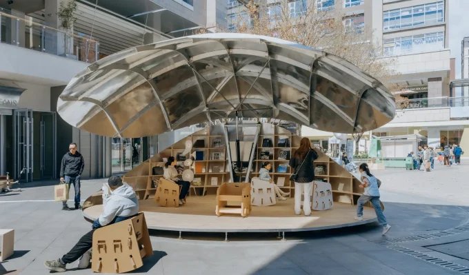 Shell Book Pavilion by LUO studio