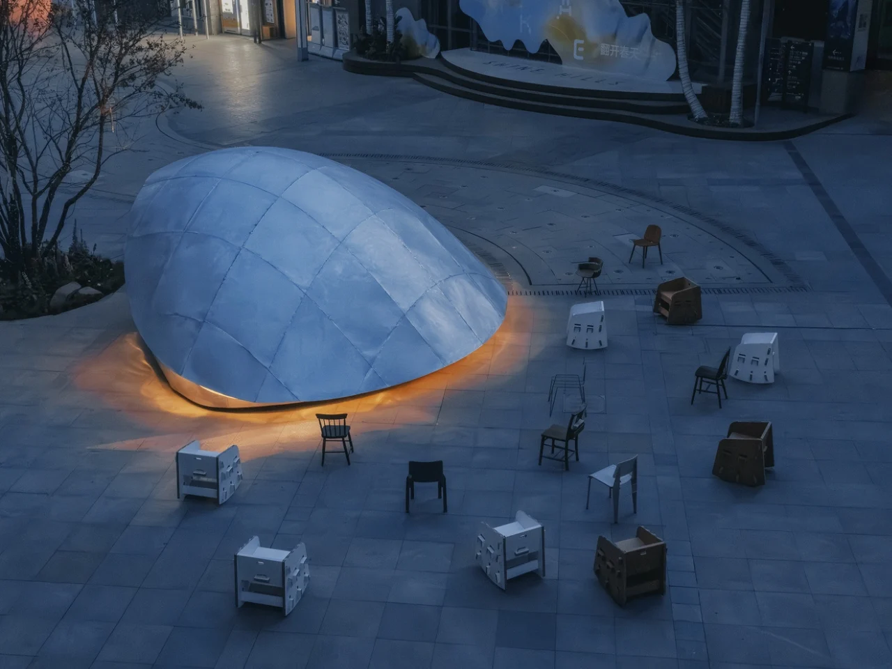 LUO Studio Unveils the Shell Book Pavilion with Kinetic Design in Beijing 9 Shell Book Pavilion by LUO studio