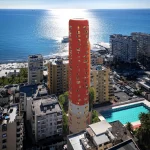 Sky-K by SelgasCano Brings Colorful Twin Towers to Albania