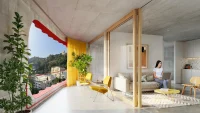 Sky-K by SelgasCano Brings Colorful Twin Towers to Albania