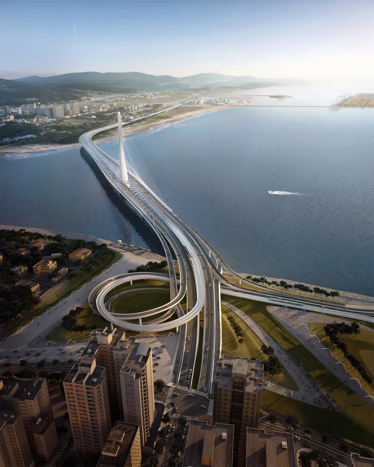 Taiwan Opens the World’s Longest Single-Mast Bridge Designed by ZHA