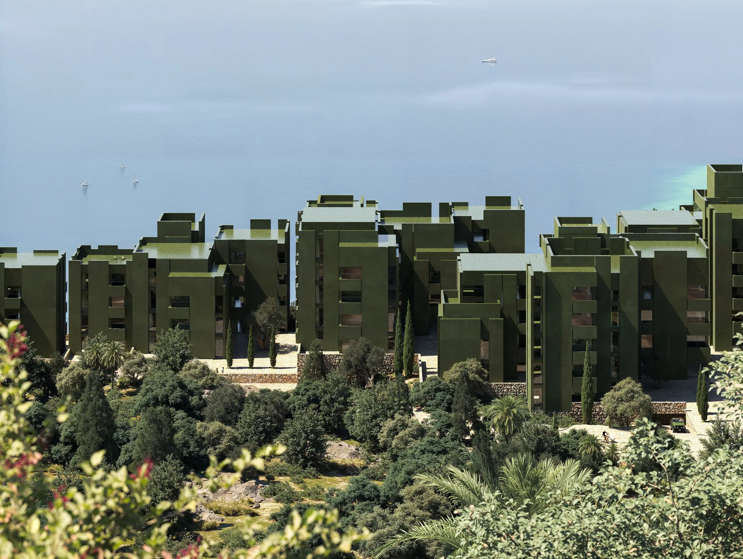 The Veil in Albania is a Layered Intervention Across a Forested Coast 7 The Veil in Albania by Bofill Taller de Arquitectura