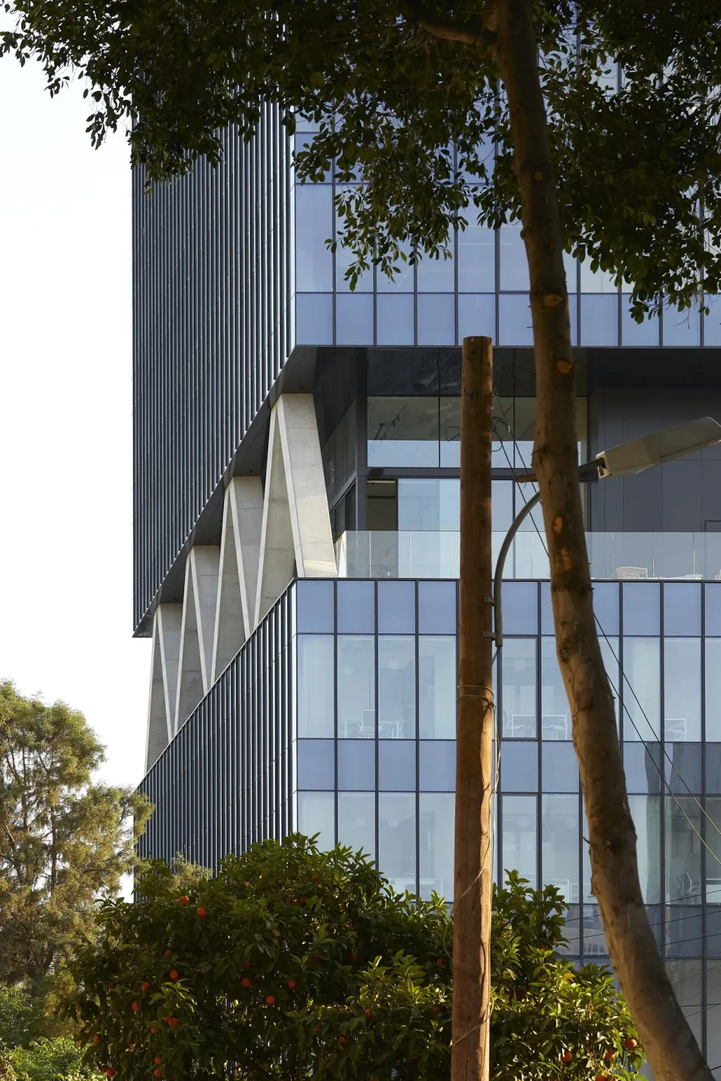 Eraclis Papachristou Architects Designs The Labs Tower with Exposed Structural Layers