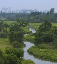 Hainan Science Museum in Haikou Creates a Floating Spiral World of Science and Nature