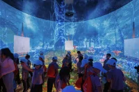 Hainan Science Museum in Haikou Creates a Floating Spiral World of Science and Nature