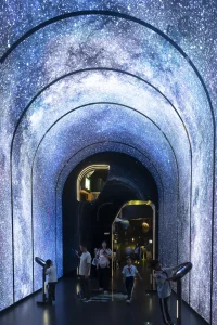 Hainan Science Museum in Haikou Creates a Floating Spiral World of Science and Nature
