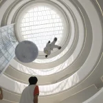 Hainan Science Museum in Haikou Creates a Floating Spiral World of Science and Nature