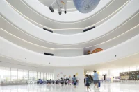 Hainan Science Museum in Haikou Creates a Floating Spiral World of Science and Nature