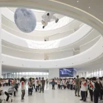 Hainan Science Museum in Haikou Creates a Floating Spiral World of Science and Nature