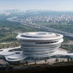 Hainan Science Museum in Haikou Creates a Floating Spiral World of Science and Nature