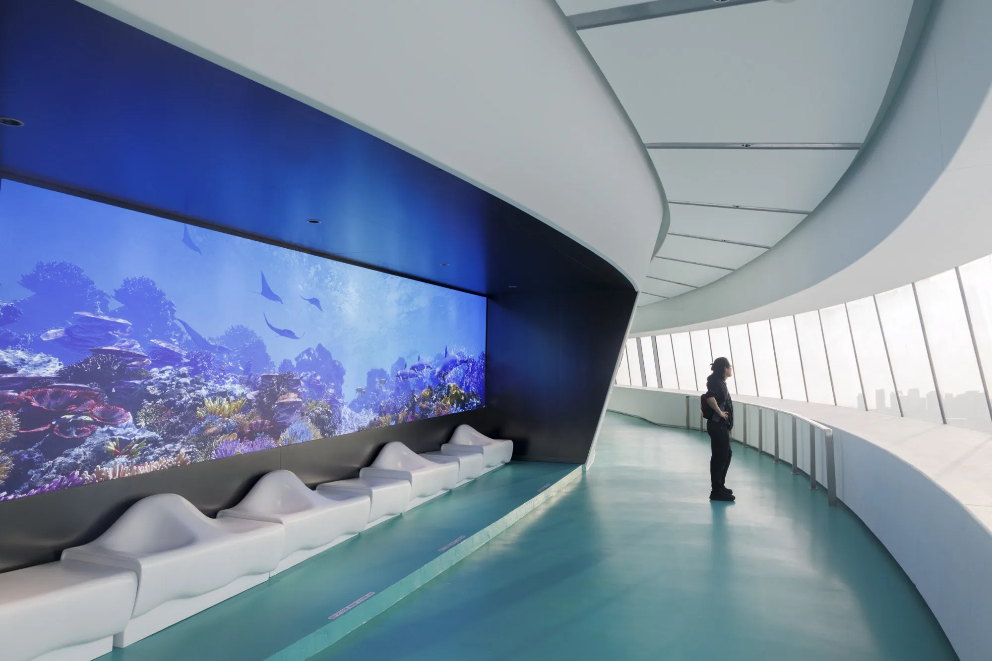 Hainan Science Museum in Haikou Creates a Floating Spiral World of Science and Nature