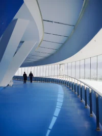 Hainan Science Museum in Haikou Creates a Floating Spiral World of Science and Nature