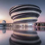 Hainan Science Museum in Haikou Creates a Floating Spiral World of Science and Nature