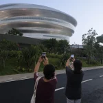 Hainan Science Museum in Haikou Creates a Floating Spiral World of Science and Nature