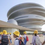 Hainan Science Museum in Haikou Creates a Floating Spiral World of Science and Nature