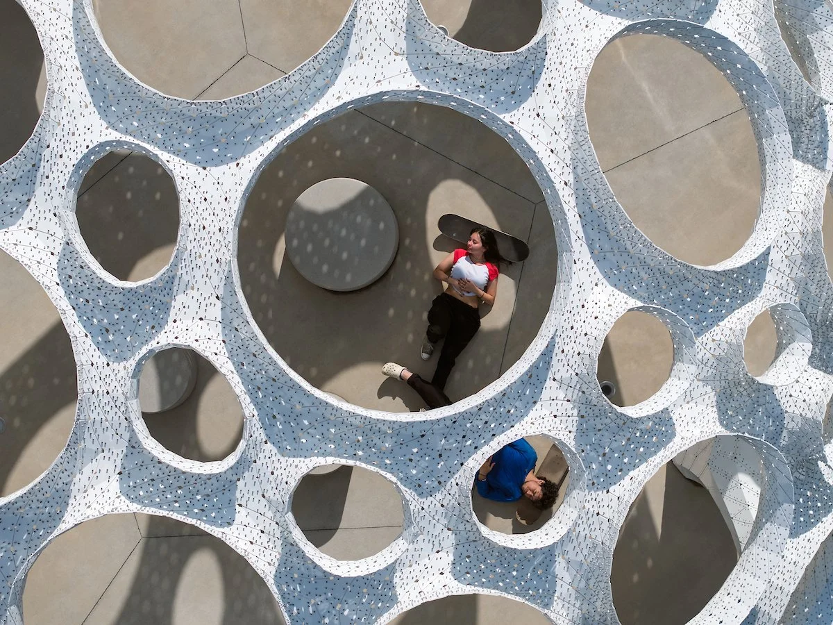 Moonrise Pavilion by THEVERYMANY Rises as an Ultra-Thin Aluminum Design in Chattanooga