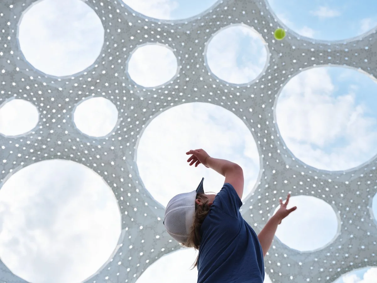 Moonrise Pavilion by THEVERYMANY Rises as an Ultra-Thin Aluminum Design in Chattanooga