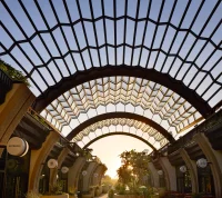 Heatherwick Studio and SPPARC Crown London’s Olympia with a 520-Panel Pleated Glass Canopy.