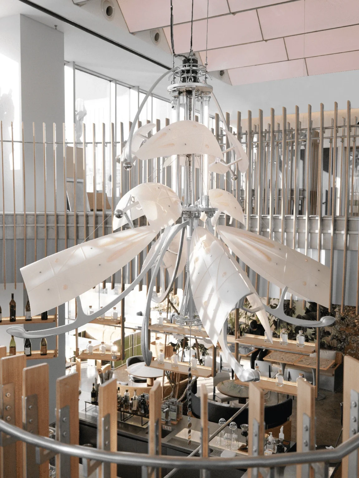 Arc of the Wind: topoloy’s Kinetic Installation Animates gaga’s Beijing Flagship Store
