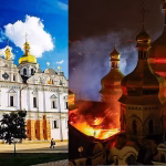 Russian Attack Hits UNESCO World Heritage Monastery, Igniting Kyiv’s Dormition Cathedral