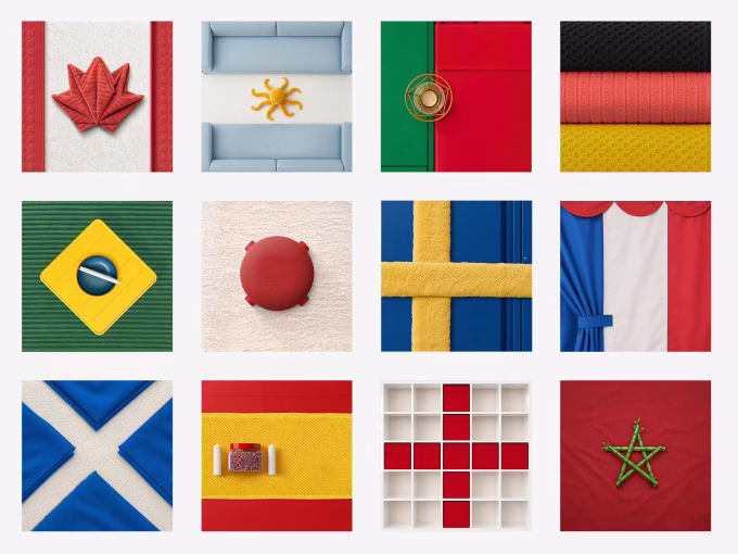 IKEA Turns Furniture into FIFA World Cup Flags