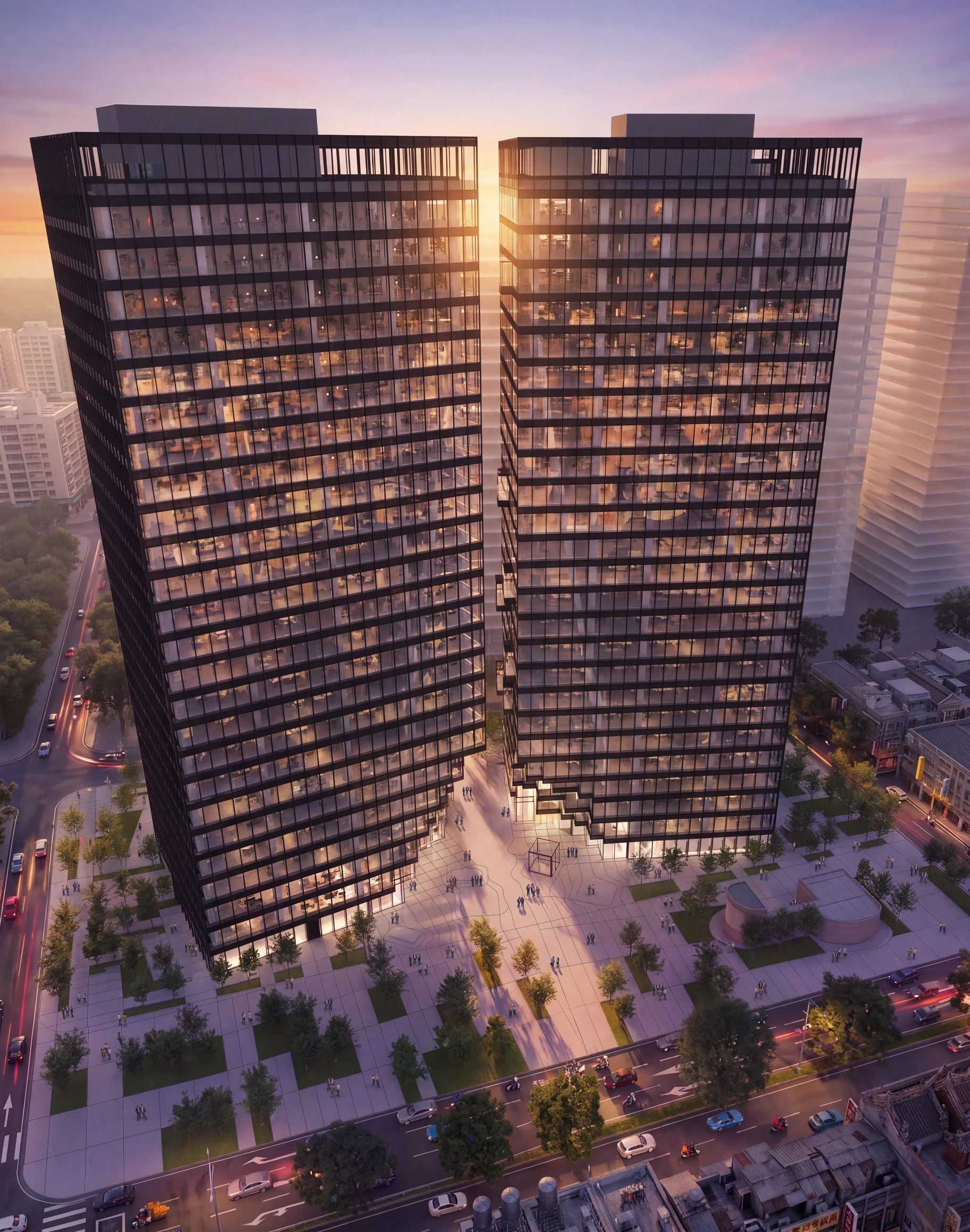 Nangang Pair: MVRDV’s New Office Towers Create a Gateway to Eastern Taipei 5 Nangang Pair by MVRDV