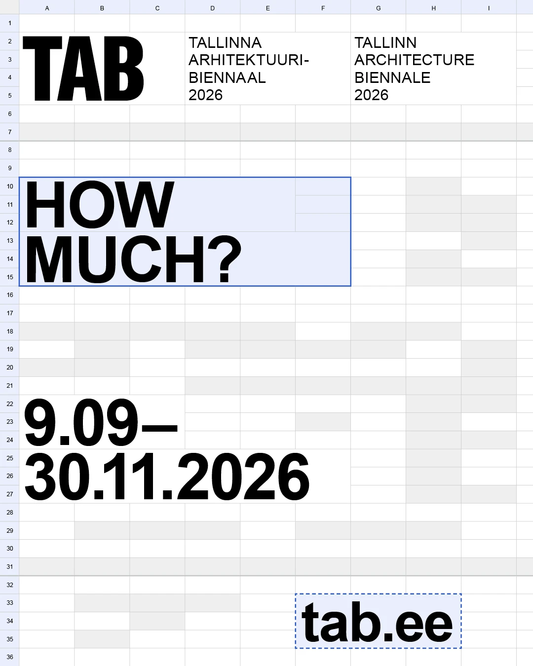 Tallinn Architecture Biennale 2026