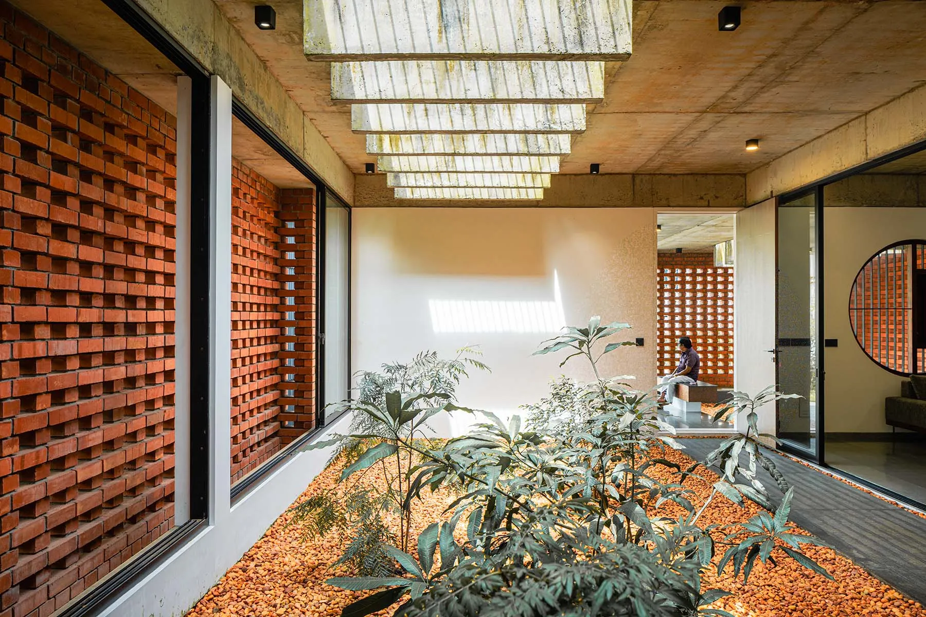 LIJO.RENY.architects Design a Brick-Wrapped Retreat House in Kerela