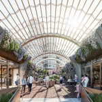 Heatherwick Studio and SPPARC Crown London’s Olympia with a 520-Panel Pleated Glass Canopy.