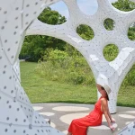 Moonrise Pavilion by THEVERYMANY Rises as an Ultra-Thin Aluminum Design in Chattanooga