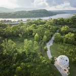 Moonrise Pavilion by THEVERYMANY Rises as an Ultra-Thin Aluminum Design in Chattanooga