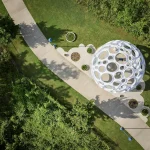 Moonrise Pavilion by THEVERYMANY Rises as an Ultra-Thin Aluminum Design in Chattanooga