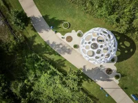 Moonrise Pavilion by THEVERYMANY Rises as an Ultra-Thin Aluminum Design in Chattanooga