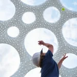 Moonrise Pavilion by THEVERYMANY Rises as an Ultra-Thin Aluminum Design in Chattanooga