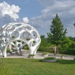 Moonrise Pavilion by THEVERYMANY Rises as an Ultra-Thin Aluminum Design in Chattanooga