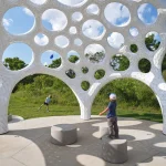 Moonrise Pavilion by THEVERYMANY Rises as an Ultra-Thin Aluminum Design in Chattanooga