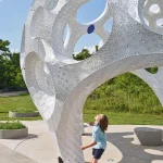Moonrise Pavilion by THEVERYMANY Rises as an Ultra-Thin Aluminum Design in Chattanooga