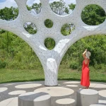 Moonrise Pavilion by THEVERYMANY Rises as an Ultra-Thin Aluminum Design in Chattanooga