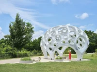 Moonrise Pavilion by THEVERYMANY Rises as an Ultra-Thin Aluminum Design in Chattanooga