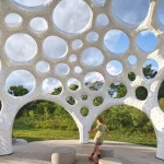 Moonrise Pavilion by THEVERYMANY Rises as an Ultra-Thin Aluminum Design in Chattanooga