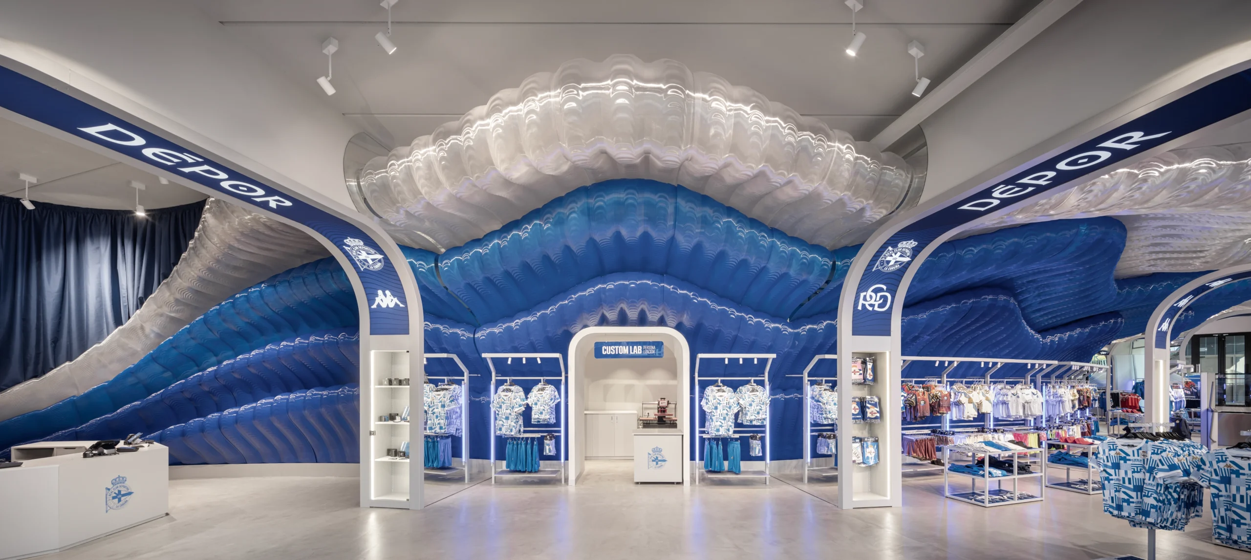 External Reference's Deportienda Features a Massive 3D-Printed Wave Inspired by the Atlantic 7 External Reference's Deportienda 3D-Printed Wave
