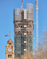 World’s Tallest Hybrid Timber Tower by SHoP and BVN Reaches Full Height in Sydney