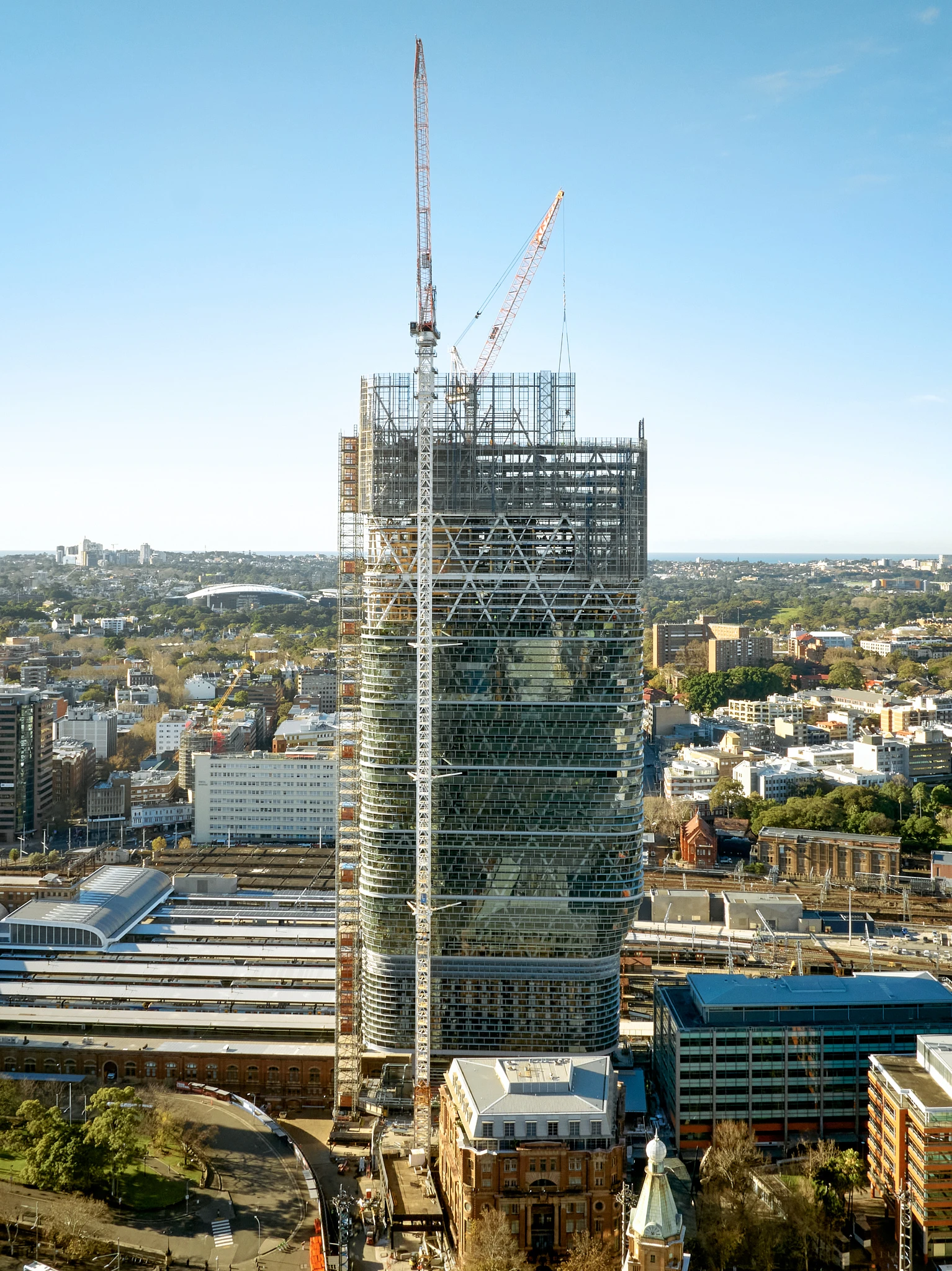 World’s Tallest Hybrid Timber Tower by SHoP and BVN Rises 180 Metres Above Sydney 14 World’s Tallest Hybrid Timber Tower by SHoP and BVN Reaches Full Height in Sydney