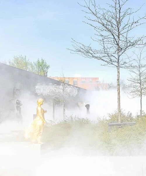 Fujiko Nakaya's Fog Sculpture Turns Mies van der Rohe's Garden into a Living Canvas 8 Fujiko Nakaya's Fog Sculpture