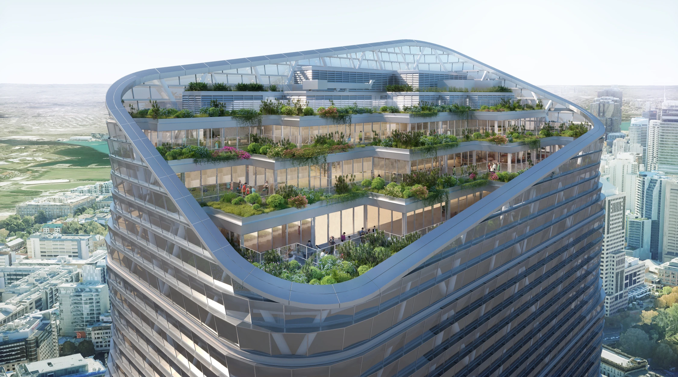 World’s Tallest Hybrid Timber Tower by SHoP and BVN Rises 180 Metres Above Sydney 21 Atlassian Central