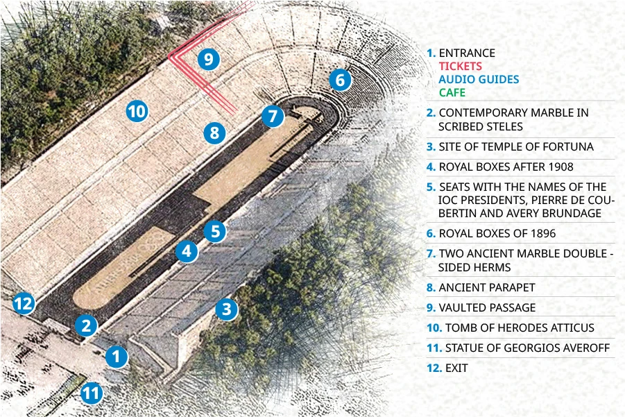 Inside the Panathenaic Stadium, the World's Only Arena Built Entirely of Marble 11 Panathenaic Stadium