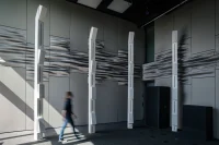 3D-printed panels by Gramazio Kohler Research merging acoustics with aesthetics
