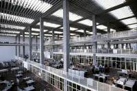 Large, Central Learning Space of Future University Hakodate